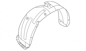 Front left fender liner for Kia Seltos 2021-2026