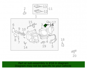 Actuator motor heater drive air conditioner Lexus RX300 98-03