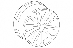 Wheel disk R18 Audi Q5 8R 09-17 type 2, curb