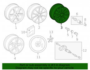 Wheel disk R18 Audi Q5 8R 09-17 type 2, curb