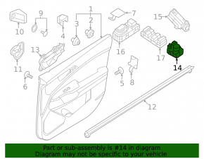 Front left mirror control for Kia Sportage 23-26