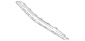 Mercedes W213 E 17-20 front bumper lower grille trim chrome, AMG pkg