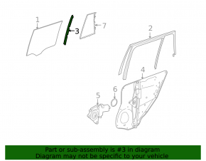 Door trim side rear right Mercedes GLC 16-22 rear