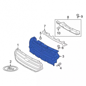 Ford Escape MK3 17-19 Radiator Grille Support