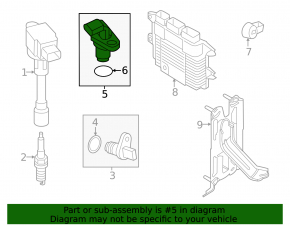 Nissan Cube 09-14 MR18DE Camshaft Position Sensor