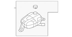 Hyundai Sonata 20-26 2.5 Coolant Expansion Tank with Cap