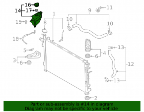 Cooling expansion tank Hyundai Santa FE 19-20 2.0,2.4