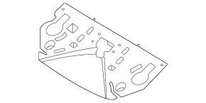 Blind Spot Sensor Bracket (BSM) Left Nissan Rogue 2021-2023