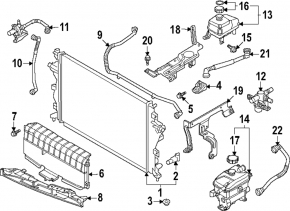 Upper radiator trim for Hyundai Ioniq 5 22-24