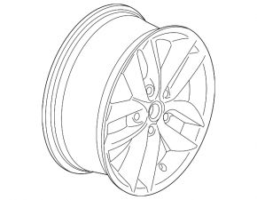 Wheel rim R17x7JxET50 r124 styling Mini Cooper Countryman R60 10-16 black