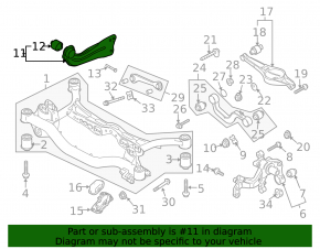 Rear left longitudinal control arm VW CC 08-17