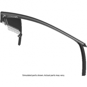 Upper door molding, front right, Chevrolet Cruze 16- with glass seal and window