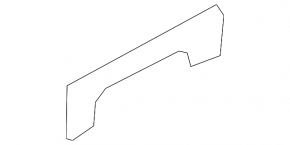 Audi E-Tron 19-23 front panel trim above the steering column, gloss black