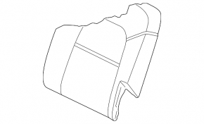 Rear seats, 2nd row, right, Audi Q7 4L 10-15, heated, black leather