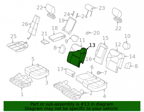 Rear seats, 2nd row, right, Audi Q7 4L 10-15, heated, black leather