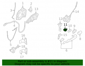 Front left BMW X5 F15 14-18 lock cylinder with key and code