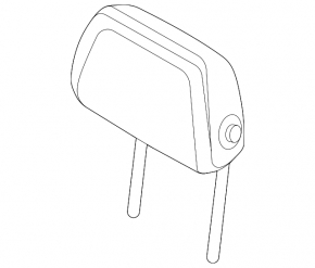 Rear left headrest, 2nd row, BMW X5 G05 19-23, black leather