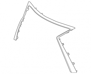 Upper grille molding for Lexus RX350 RX450h 16-19