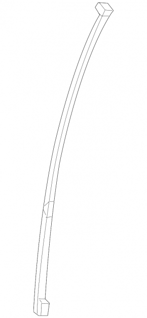 Front right door glass guide Lexus RX350 RX450h 16-22 rear