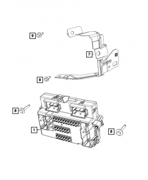 Body Control Module Jeep Cherokee KL 19