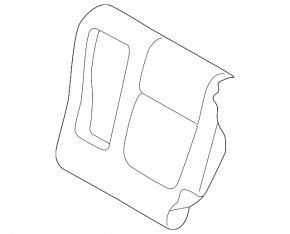 Rear row of seats 2 row Mitsubishi Outlander 14-15 pre-rest leather black