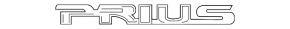 Emblem inscription "PRIUS" trunk door Toyota Prius 50 19-22