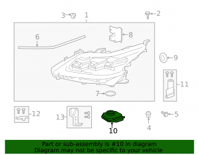 Left ignition unit for Lexus LX570 16-21