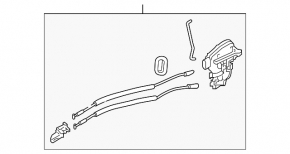 Rear left door lock Kia Niro 17-22