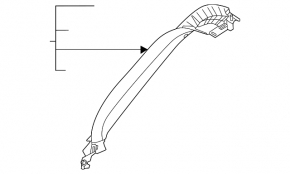 Left trunk door trim Kia Niro 23 - black