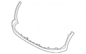 Hyundai Tucson 19-21 front bumper lip, structure without overlay