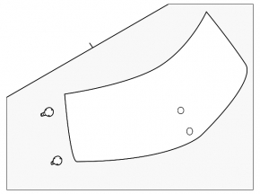 Rear glass of the trunk door Nissan Leaf 11-17