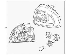 External wing light left Kia Niro 20-22 LED