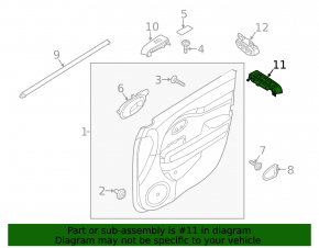 Front left window lift control Kia Niro 17-22 HEV, PHEV chrome, for auto folding, for memory