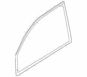 Front right glass seal Porsche Panamera 10-16 inner