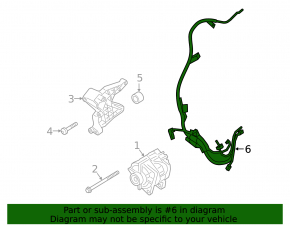 Starter-generator wiring for a Porsche Cayenne 19-26
