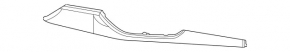 Left side center console trim for Mercedes W167 GLE 350 450 20-23, beige leather