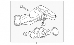 Ford Edge 15-24 Brake Master Cylinder with Reservoir and Cap