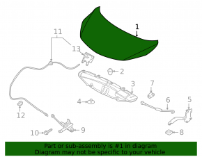 Hood bare Nissan Versa Note 13-19 graphite K36