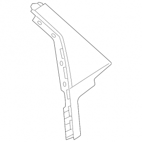 Rear right side door trim for Land Rover Range Rover Velar 18-23, gloss black