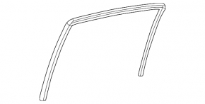 Rear right window seal for Mercedes W211