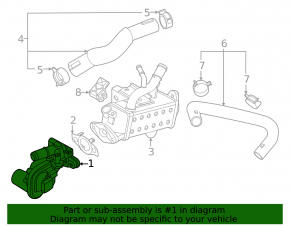 EGR valve Kia Niro 23- HEV, PHEV
