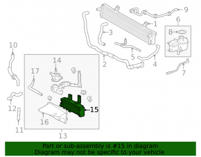 Gearbox cooling radiator bare Lexus RX450h 10-15