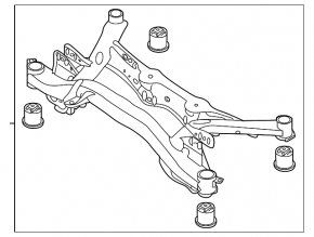 Subframe rear VW Atlas 18-24 AWD