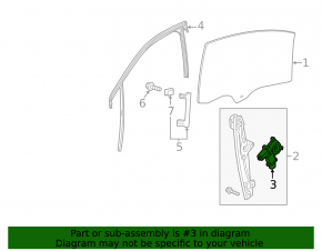 Front right window lift motor Chevrolet Bolt EUV 22-23