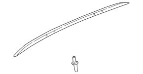 Longitudinal roof rail right Chevrolet Bolt EUV 22-23