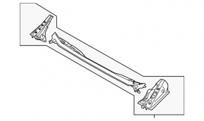 Subaru Forester 25-26 metal windshield wiper blade tray
