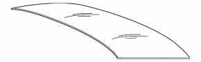 Rear glass BMW 5 F10 11-16