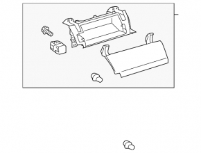 Glove box, upper glove compartment Toyota Prius 30 10-15 beige
