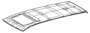 Metal roof Toyota Sienna 21-25 under the hatch