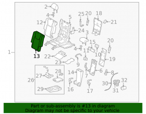 Seat upholstery, 2nd row, right, Lexus RX350 RX450h 10-15, upper part, beige leather, dented leather